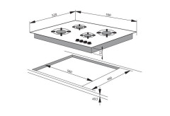 Газовая варочная панель Hansa BHGA 61079