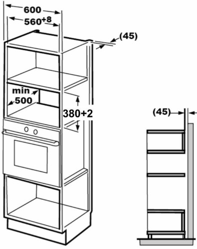 Встраиваемая микроволновая печь Exiteq EXM-107