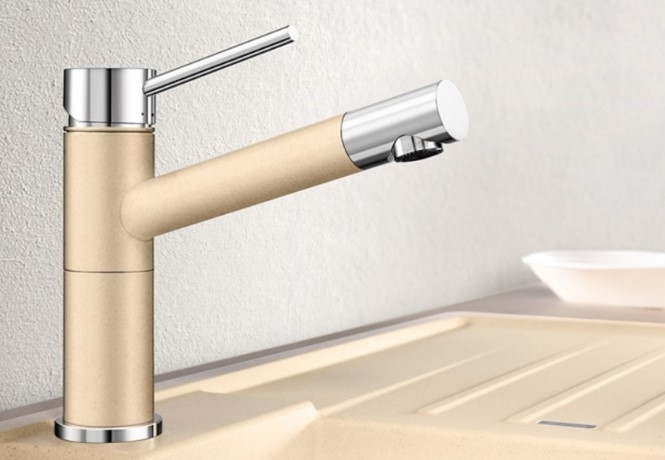 Смеситель для мойки Blanco Alta-S compact chrome/Silgranit 515333