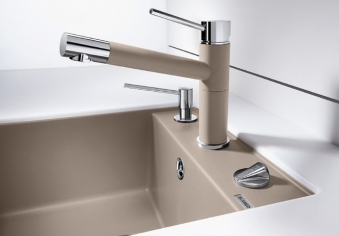 Смеситель для мойки Blanco Alta-S compact chrome/Silgranit 515333