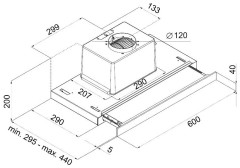 Встраиваемая вытяжка MAUNFELD OUSE GLASS 50
