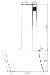 Кухонная вытяжка Elikor WAVE WH 50 белый
