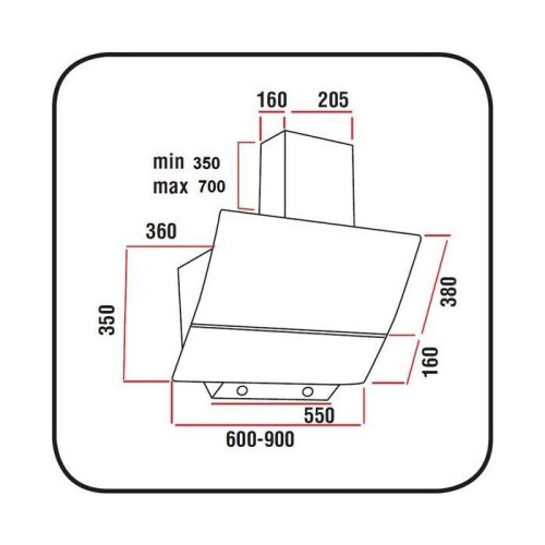 Кухонная вытяжка Delonghi KD-T 61 WH