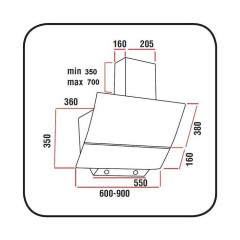 Кухонная вытяжка Delonghi KD-T 61 WH