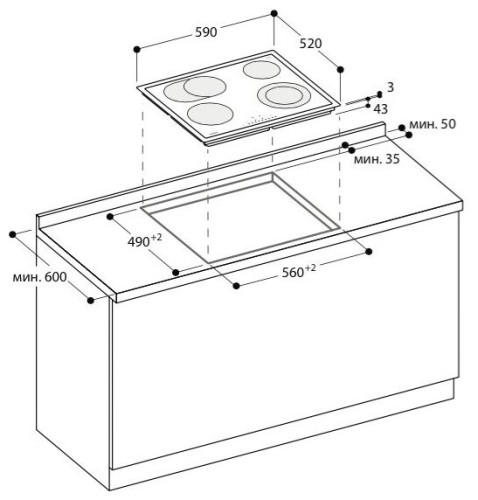 Электрическая варочная панель Gaggenau CE 261-114