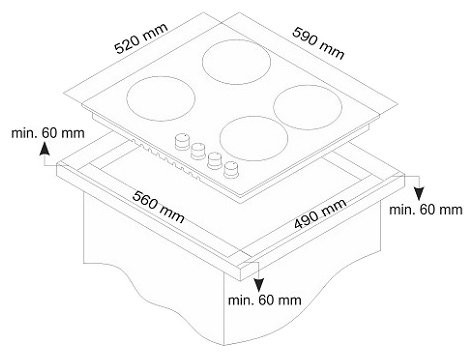 Газовая варочная панель Simfer H 60V41 O517