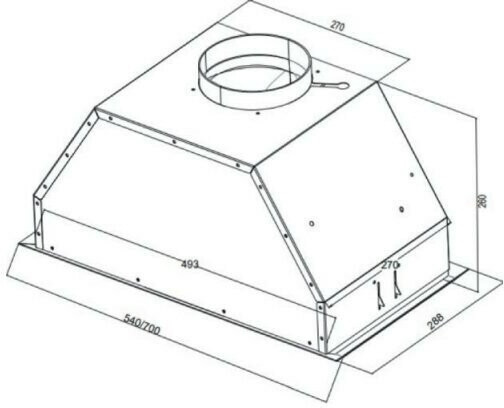 Встраиваемая вытяжка Kuppersberg INTRO 70 X