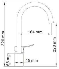 Смеситель для кухонной мойки WasserKraft Aller 1067 white