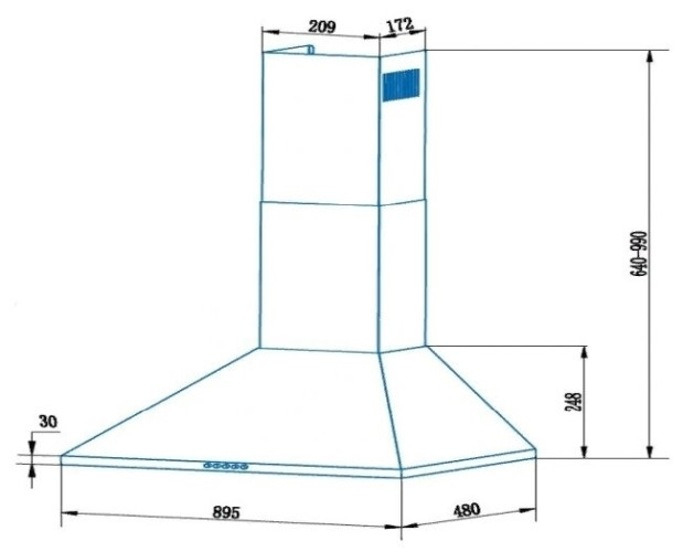 Кухонная вытяжка Cata V 9000 X