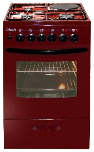 Комбинированная плита Лысьва ЭГ 1 3г14 МС 2у вишневый без крышки