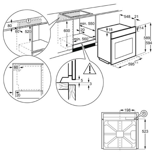 Электрический духовой шкаф AEG BSE 576321 M