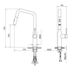 Смеситель для кухни Timo Saona 2386/00FL хром