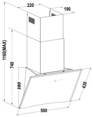 Кухонная вытяжка Germes Bristol 50