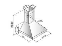 Кухонная вытяжка Elikor Вента 60Н-430-П3Л нержавеющая сталь