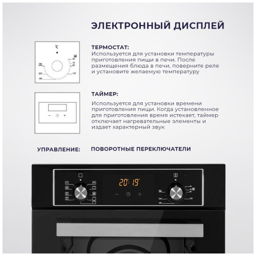 Электрический духовой шкаф Delvento V4EW59001