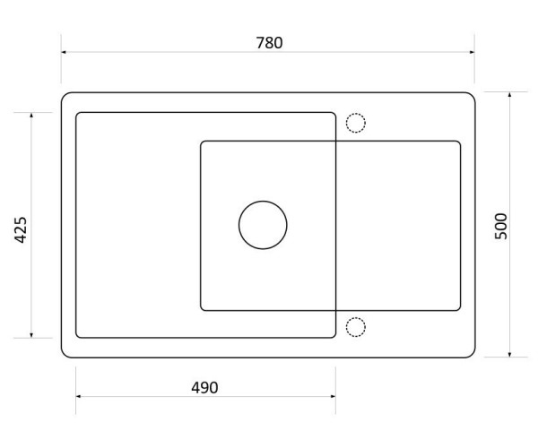 Кухонная мойка Zigmund & Shtain Rechteck 780.490 речной песок