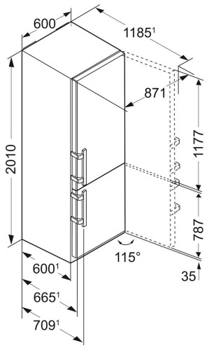 Холодильник Liebherr CNef 4815