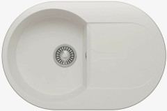 Кухонная мойка Polygran ATOL-760 №36 Белый Хлопок