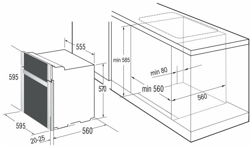 Электрический духовой шкаф Korting OKB 482 CRSC