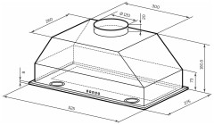 Встраиваемая вытяжка Lex Ghost 600 Black