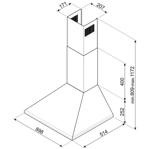 Кухонная вытяжка Smeg KSED95COP