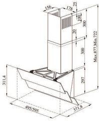 Кухонная вытяжка Darina Slide GD603B