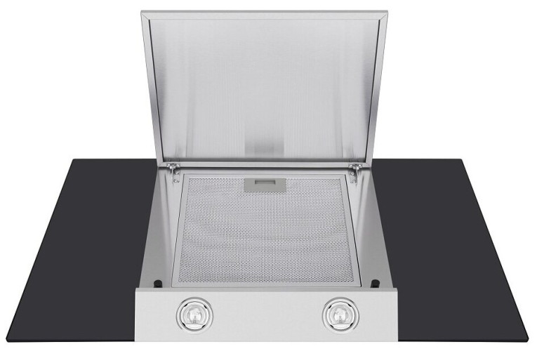 Кухонная вытяжка MAUNFELD Gloria 90 нержавеющая сталь/прозрачное стекло