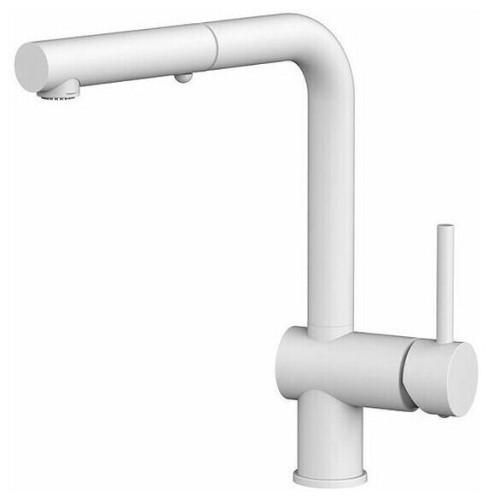 Смеситель для кухни Paffoni LIGHT белый матовый LIG285BO-MET