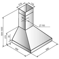 Кухонная вытяжка Elikor Вента 60П-650-К3Д топленое молоко
