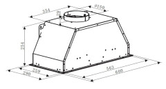 Встраиваемая вытяжка Weissgauff Dubhe 60 PB WH