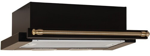 Встраиваемая вытяжка Elikor Интегра 60П-400-В2Л антрацит/рейлинг бронза