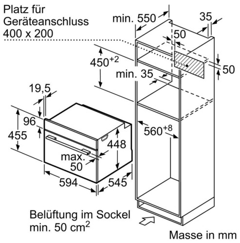 Встраиваемая микроволновая печь Bosch COA 565GB0