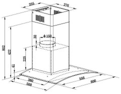 Кухонная вытяжка Zigmund&amp;Shtain K 136.6 B