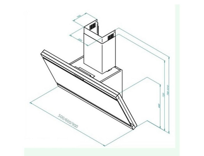 Кухонная вытяжка Akpo Kastos WK-4 eco 90 белый