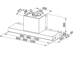 Встраиваемая вытяжка Franke FSTP NG 905 X 110.0473.546