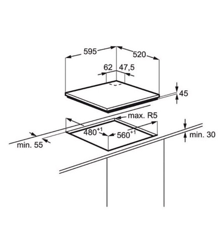 Газовая варочная панель Electrolux EGT 96343 LK