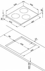 Индукционная варочная панель Korting HI 42031 BW
