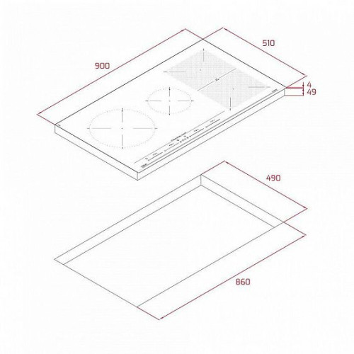 Индукционная варочная панель Teka IZF 94300 MSP BLACK