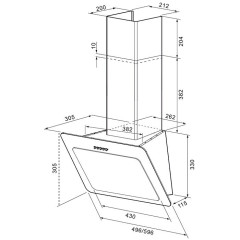 Кухонная вытяжка Krona Liva 600 black PB