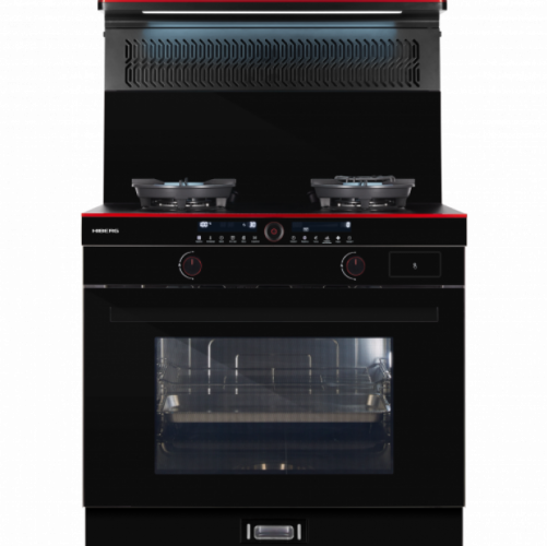 Газовая плита Hiberg S-FEG 92 с вытяжкой i-VM 9120