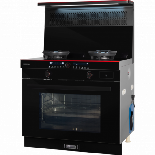 Газовая плита Hiberg S-FEG 92 с вытяжкой i-VM 9120