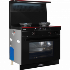 Газовая плита Hiberg S-FEG 92 с вытяжкой i-VM 9120