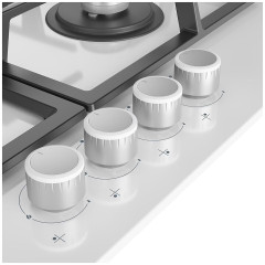 Газовая варочная панель Hotpoint-Ariston HG 61F/WH