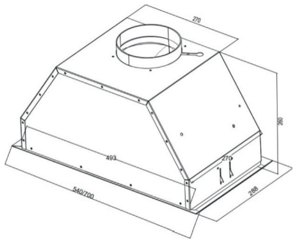 Встраиваемая вытяжка Kuppersberg INTRO 60 WHITE