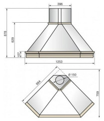 Кухонная вытяжка Elikor Форест 90П 650 П3Д бежевый дуб неокрашенный