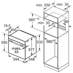 Электрический духовой шкаф Bosch HBG 655NB1
