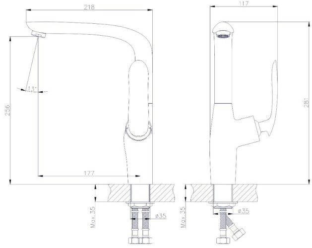 Смеситель для кухни Rush Island IS6535-22