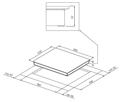 Индукционная варочная панель Graude IK 60 1 F