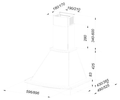 Кухонная вытяжка Exiteq EX-5046