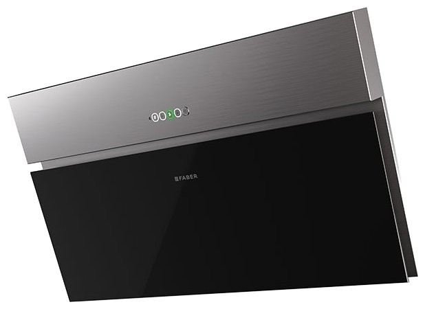 Кухонная вытяжка Faber Onyx-V BK Glass X A90